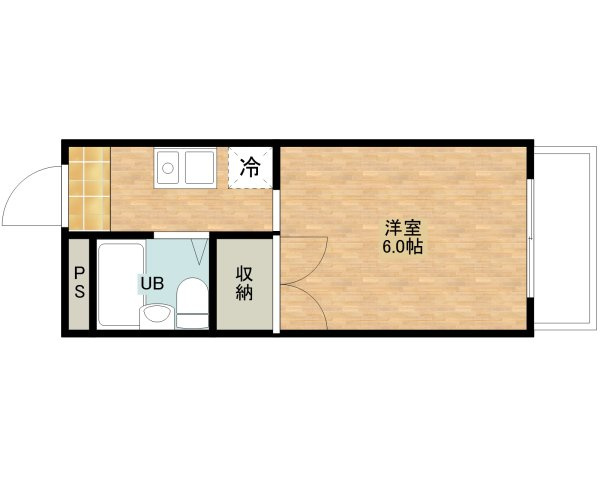 【間取り】 | クローバーMオザキB棟