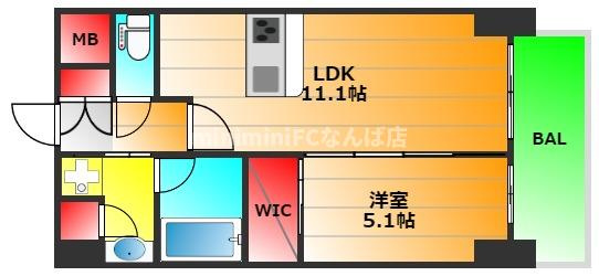 esteOeste難波元町の間取り|現状有姿