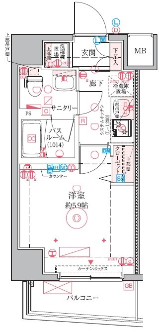 クレヴィスタ四ツ木の間取り
