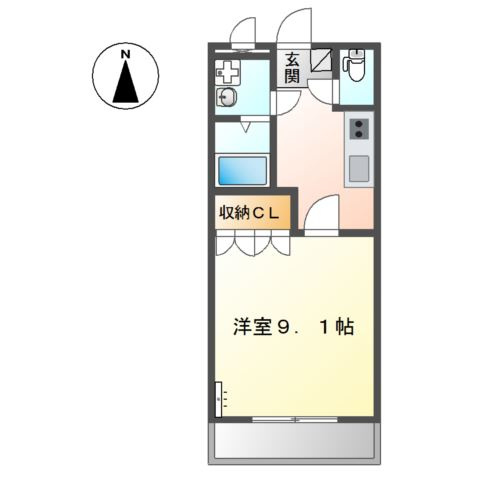 アヴェニュー下林の間取り
