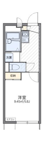 レオパレスフルール西綾瀬の間取り