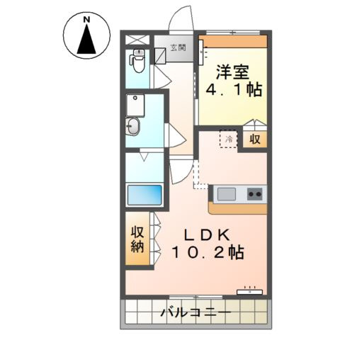 アーバンコートほなみの間取り