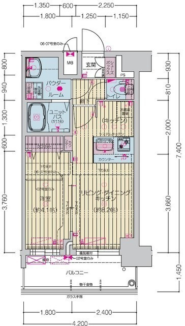 プレサンス桜山駅前アフォードの間取り