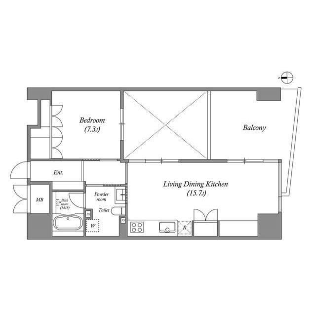 LaSante葵の間取り