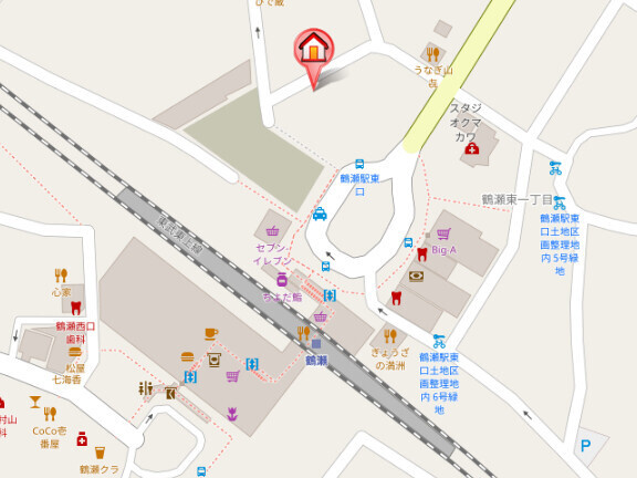 カムトゥルー　イーストの地図