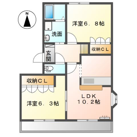 グリーンビレッジの間取り