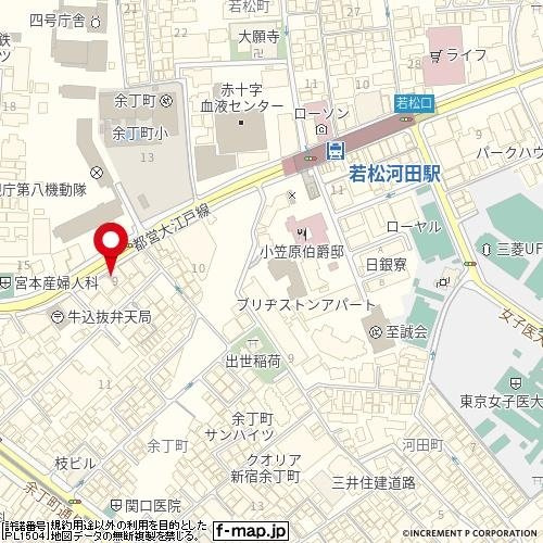 コスモグレイス新宿の地図