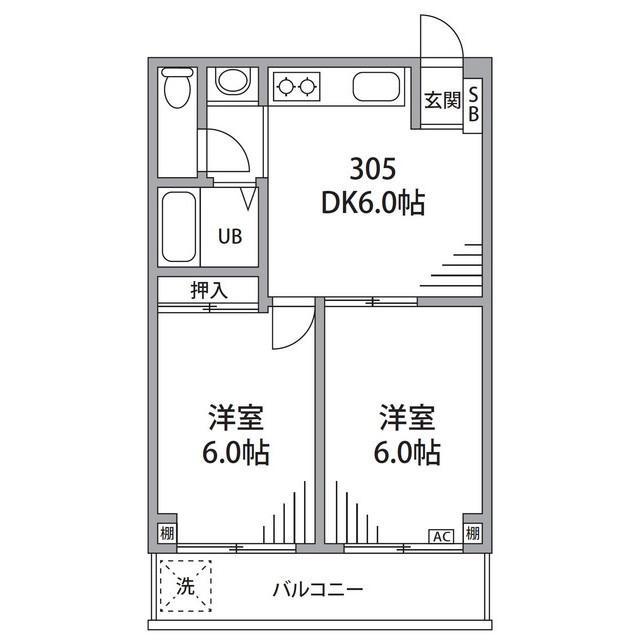 エレガンス仙川の間取り|間取り図