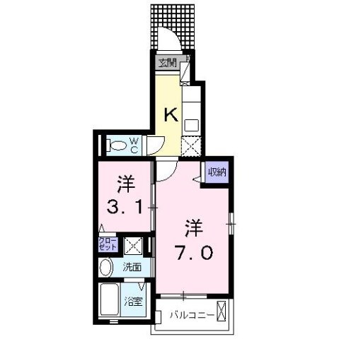 セレーノ　モチヅキⅡの間取り