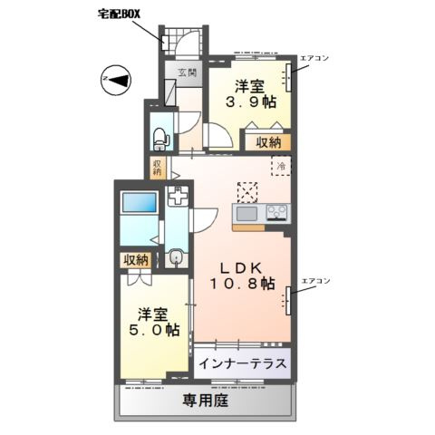 コリーヌの間取り
