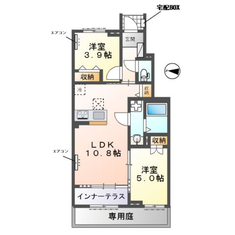 コリーヌの間取り
