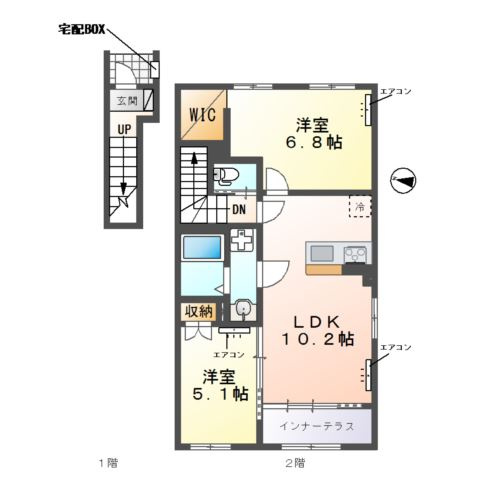 コリーヌの間取り