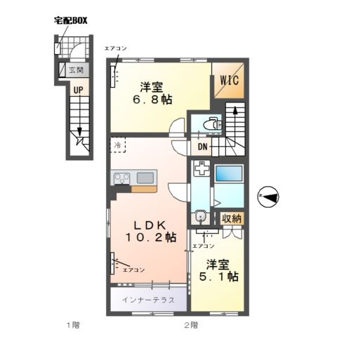 コリーヌの間取り