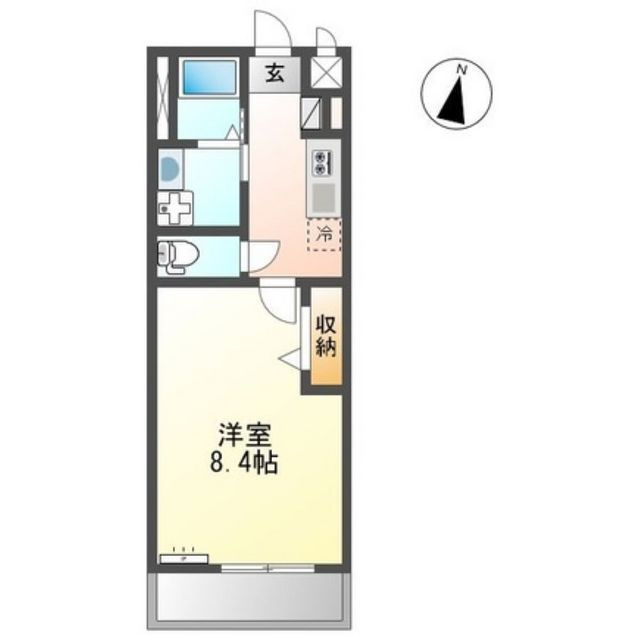 岐阜市則武西１丁目のアパートの間取り