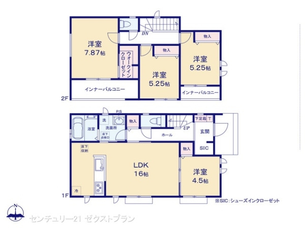 前橋市朝日が丘町A号棟の間取り|図面と異なる場合は現況を優先