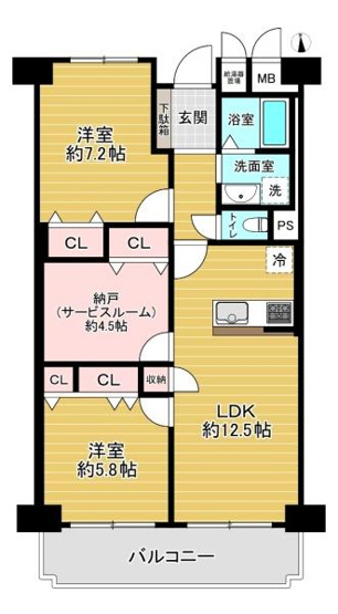 【間取り】 | 三陽ハイツ都島