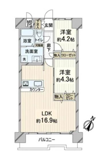 【間取り】 | 朝日プラザ天王寺Ⅱ