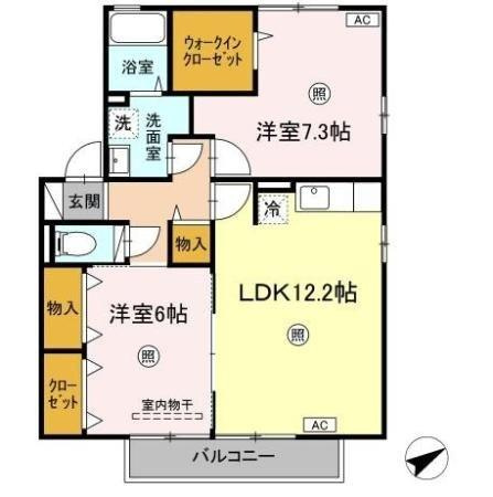 【間取り】 | ひるがお　A棟