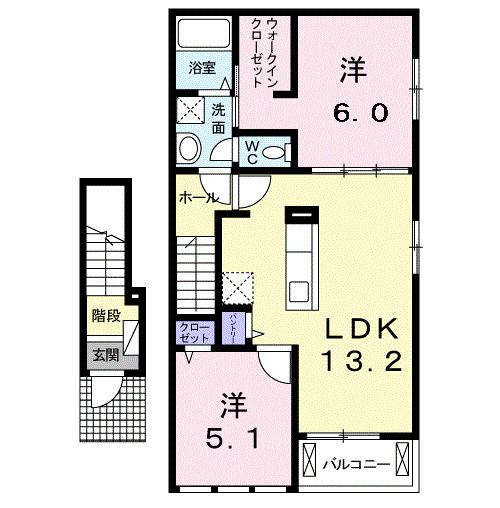 アビタシオン　Ⅱの間取り