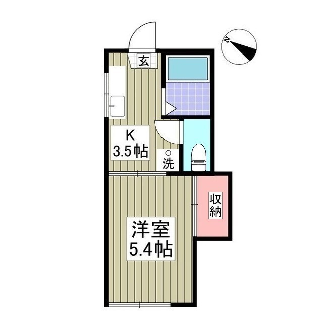 サンライズコーポ　幕張本郷Ⅱの間取り
