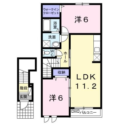 クレールⅡの間取り