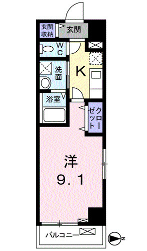 プラステ東島田の間取り