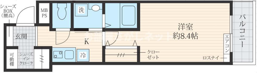フォセット東日暮里【おとり物件なし】の間取り