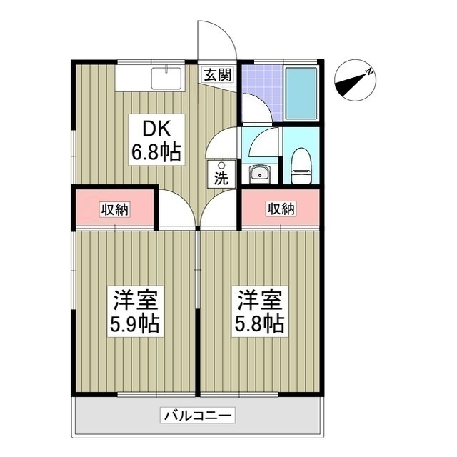 ハイツ久我山の間取り