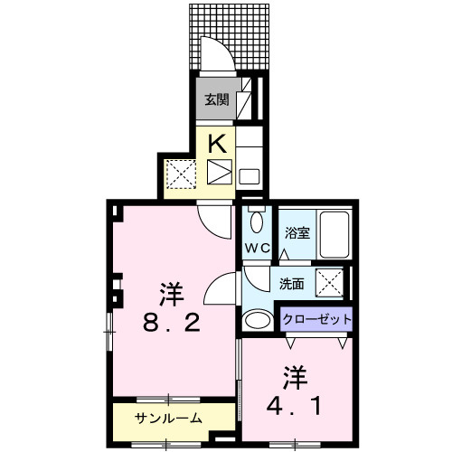 グラースジュネスの間取り