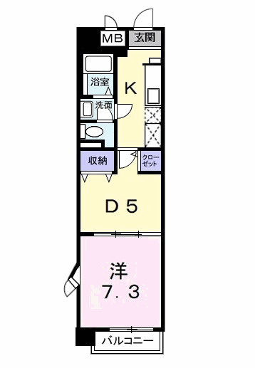 メゾンソレイユの間取り