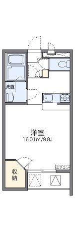 レオパレス天上野Ⅱの間取り