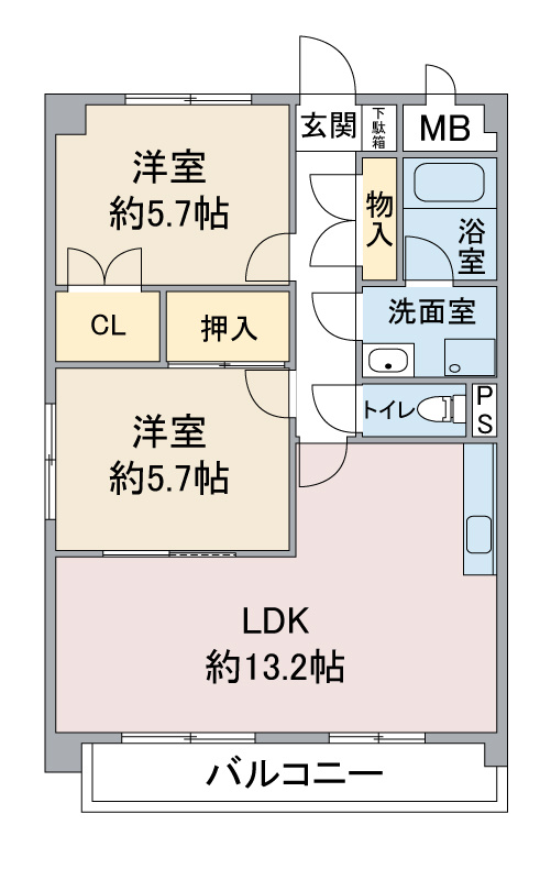 エンドール吉根の間取り