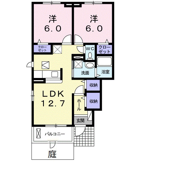パルコプレッソⅡの間取り