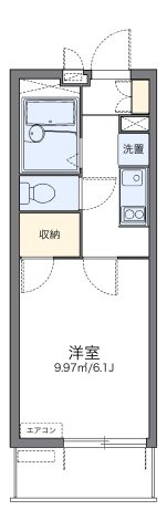 レオパレス中川Ⅱの間取り
