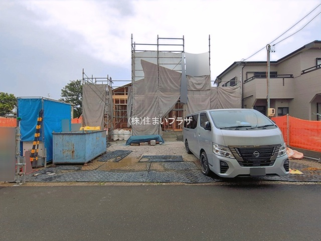 新築戸建て・仲介手数料無料）一宮市浅井町前野１棟／１期１号棟の前面道路含む現地写真