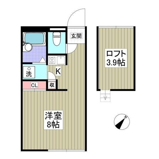上前ハイツIの間取り