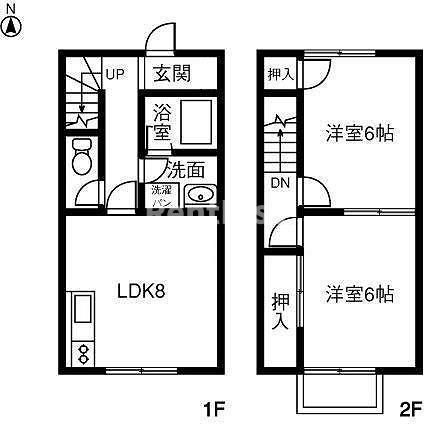 ＤＵＰＬＥＸ 国王３０Ｂの間取り