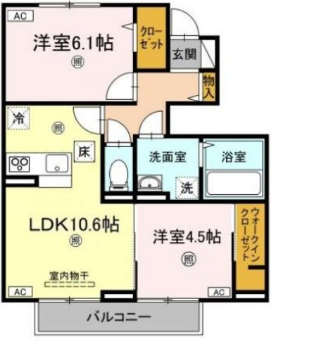 クレスト八万の間取り