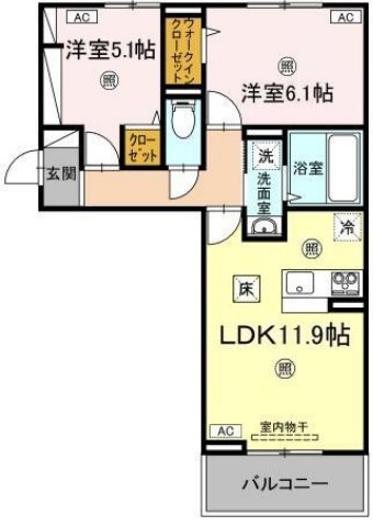 ハーベストCKの間取り