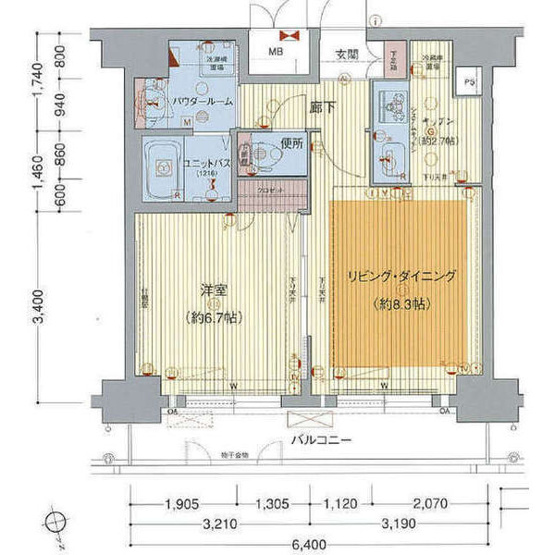 【間取り】 | プレサンスNAGOYA桜通ビッグビート
