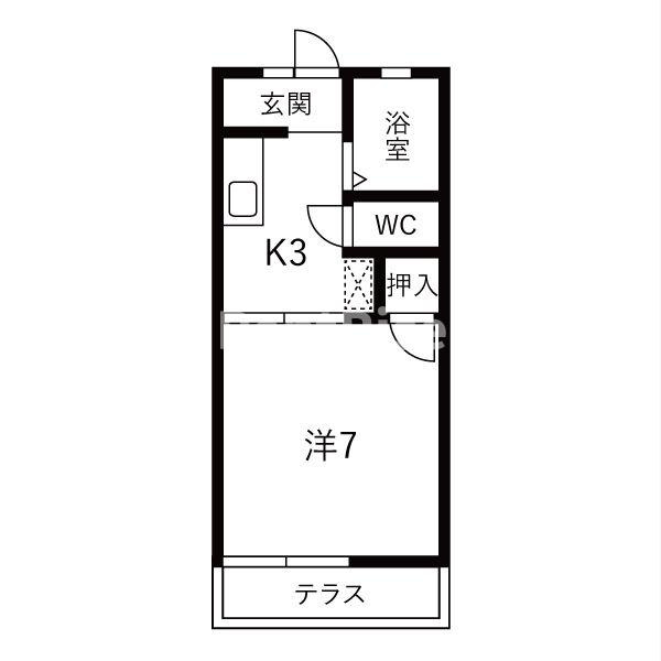 アメニティイワタの間取り