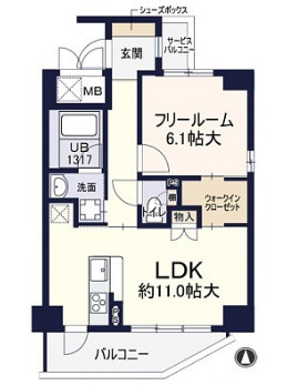 【間取り】 | レシェンテ西梅田