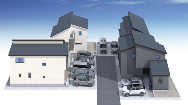 仲介手数料無料）一宮市木曽川町黒田０１期　3号棟の外観|完成予想図