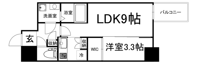 【間取り】 | マリンズ心斎橋III