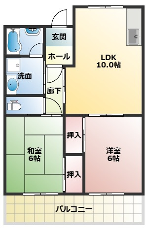 アスカサンハイムの間取り