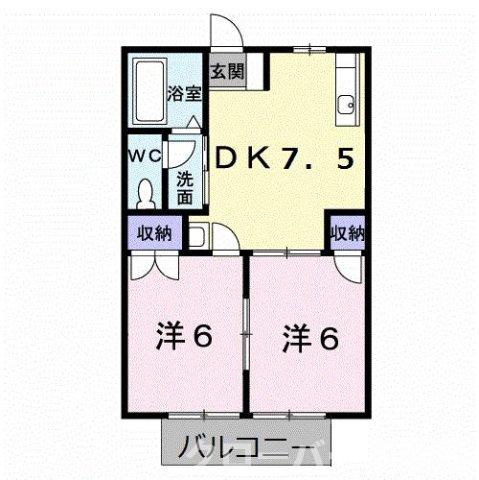 フローラ・国分寺Ｂの間取り
