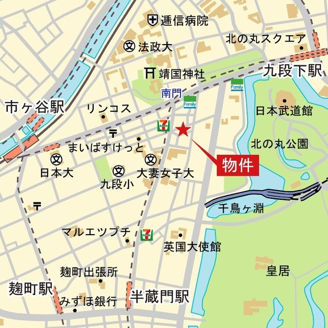 ＩＢＩＳ三番町の地図