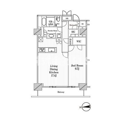渋谷区恵比寿西１丁目の賃貸マンションの間取り
