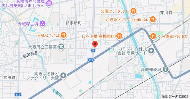 ヴィラコンフォートの地図