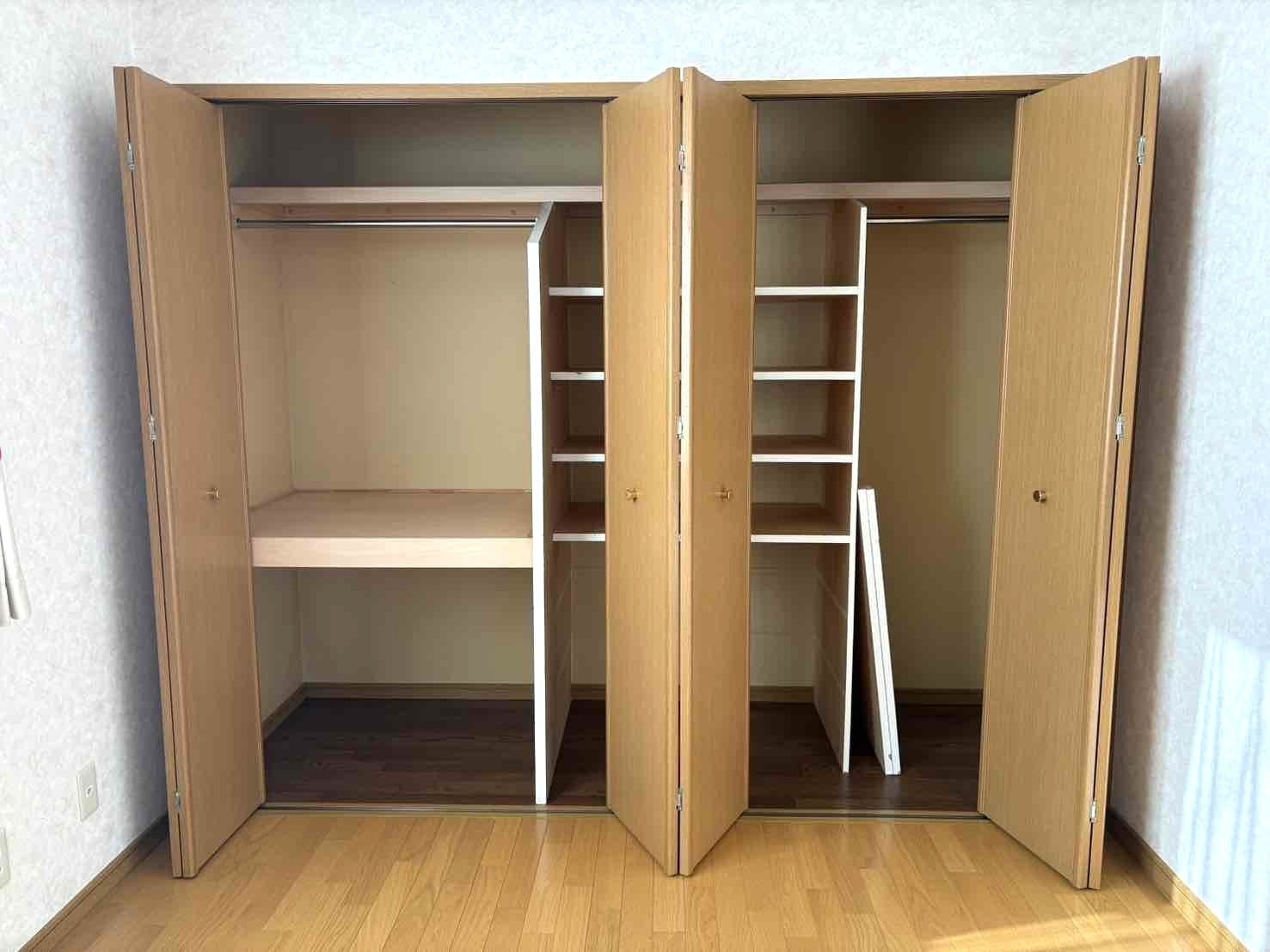 北見市大正127番28　中古売家の収納|６帖洋室の収納